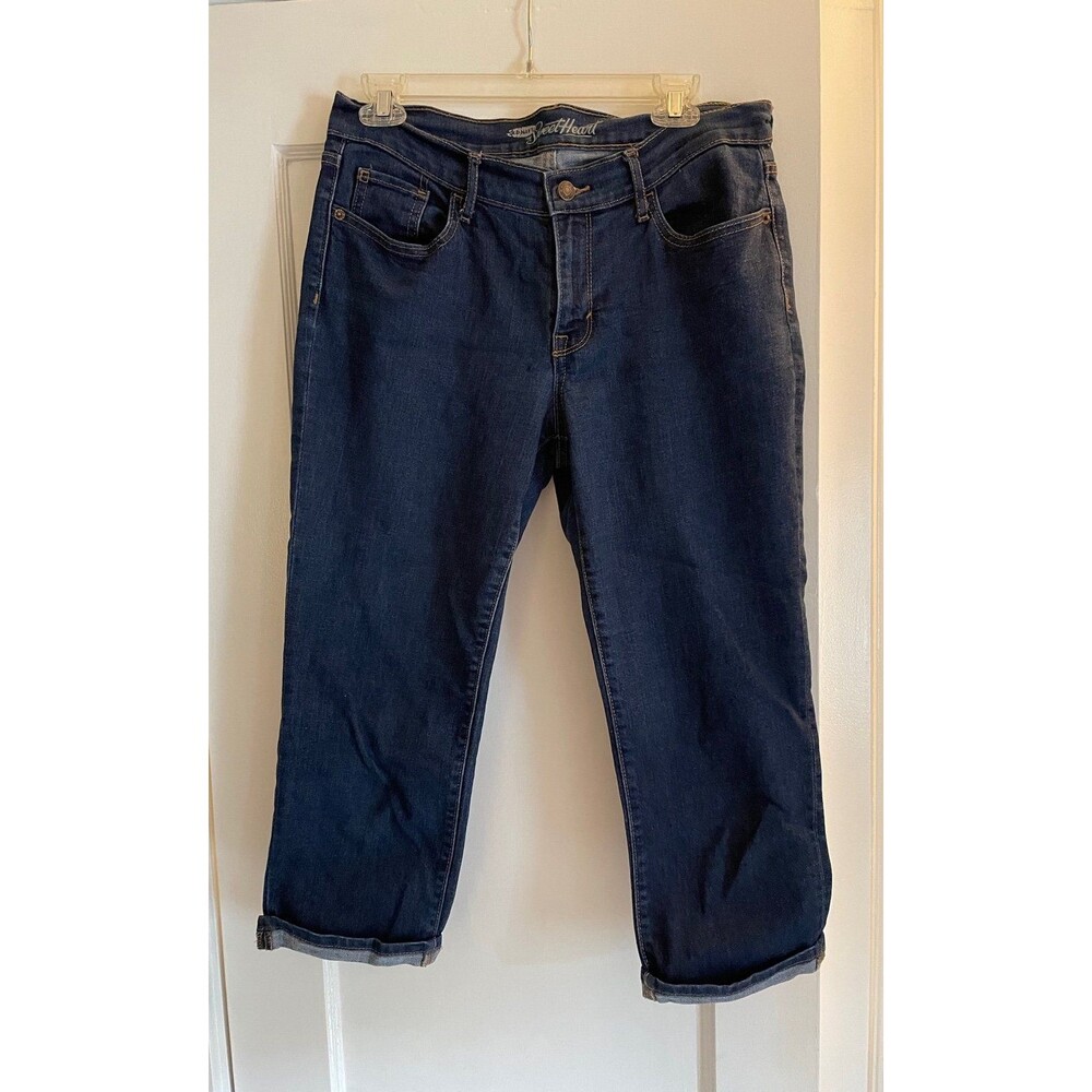 old navy sweetheart denim capris size 8 classic jean capri cropped summer